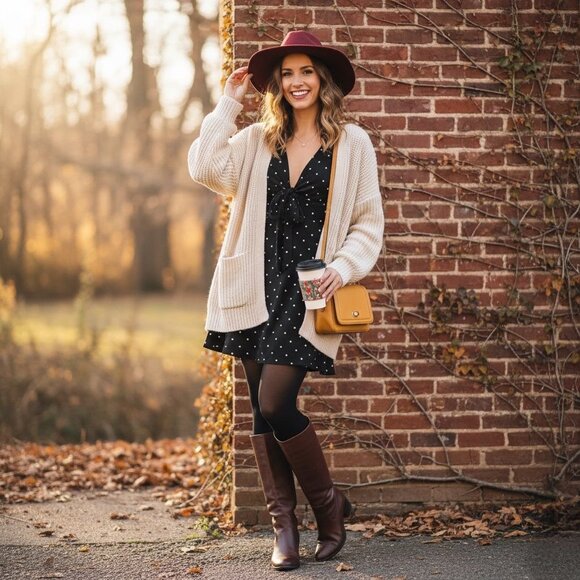 Free People All Yours Polka Dot Mini Dress A-Line 3/4 Sleeve V-Neck Oversized - Picture 4 of 11